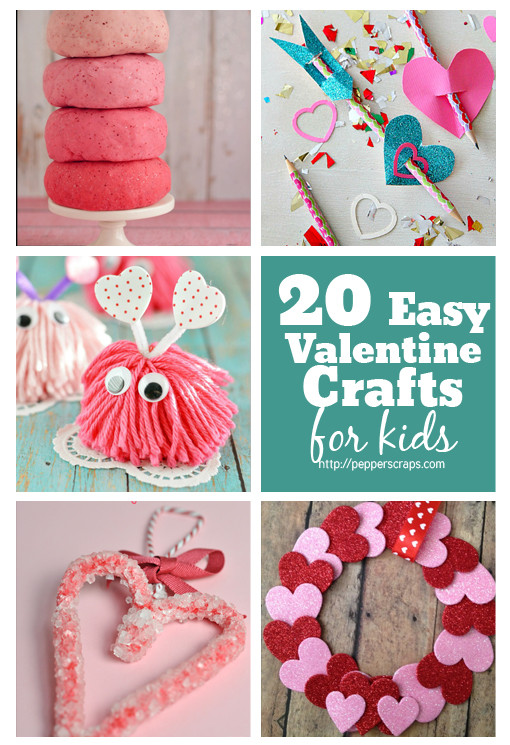 Valentine Craft Ideas For Toddlers
 20 Easy Valentine’s Day Crafts for Kids – Pepper Scraps