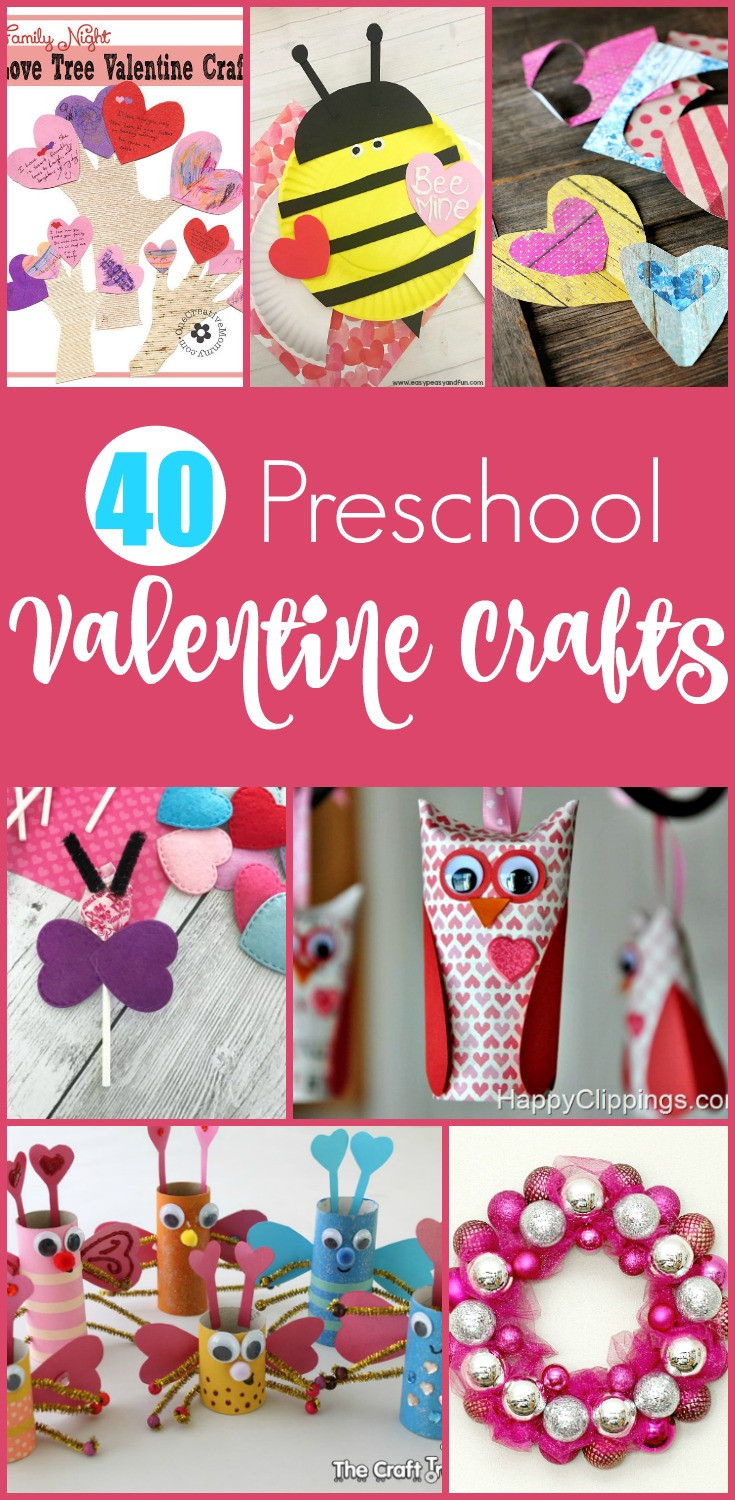 Valentine Crafts For Preschoolers To Make
 40 Easy Preschool Valentine Crafts Moms are Frugal