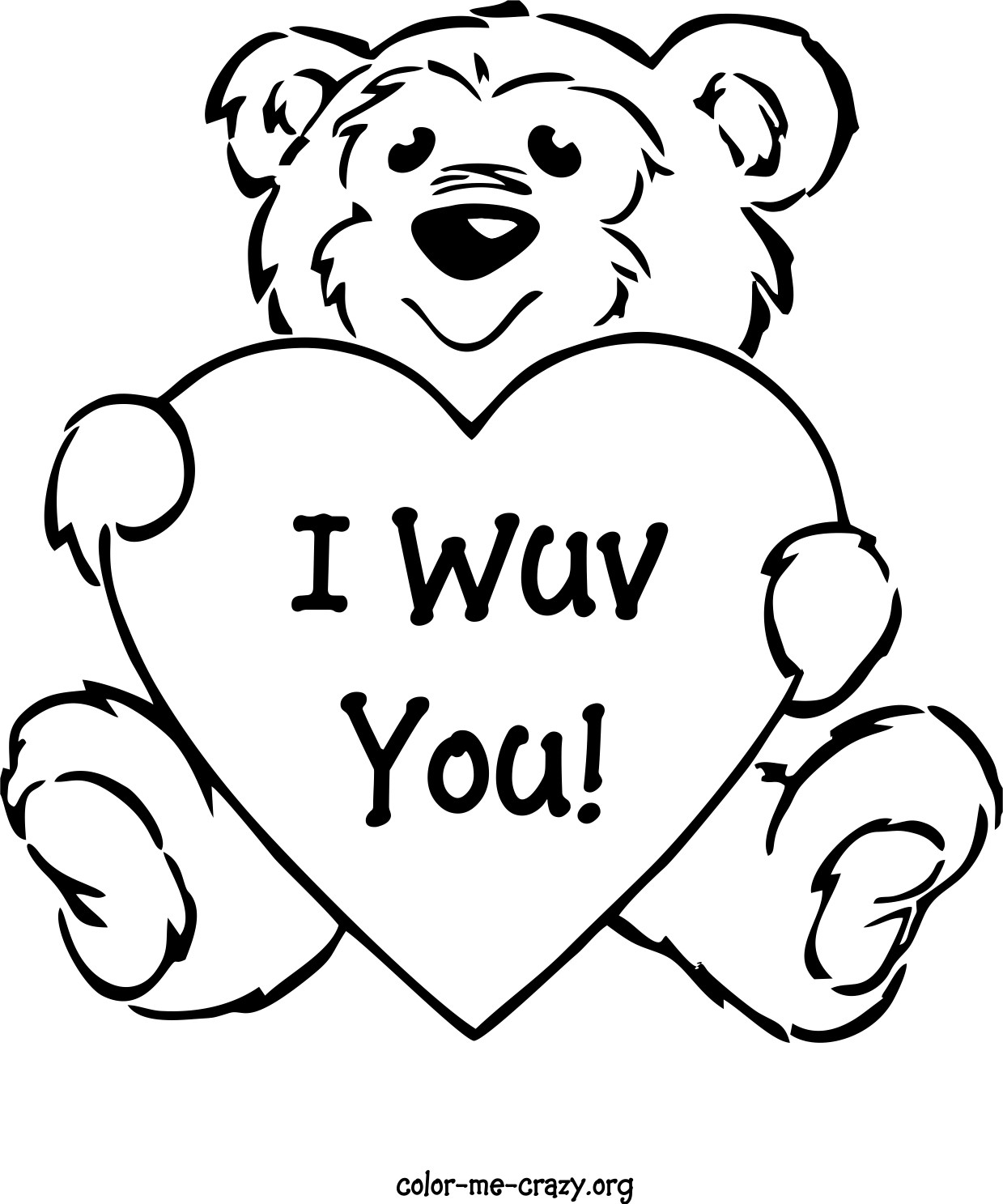 Valentine Day Coloring Pages Printable
 ColorMeCrazy Valentine Coloring Pages