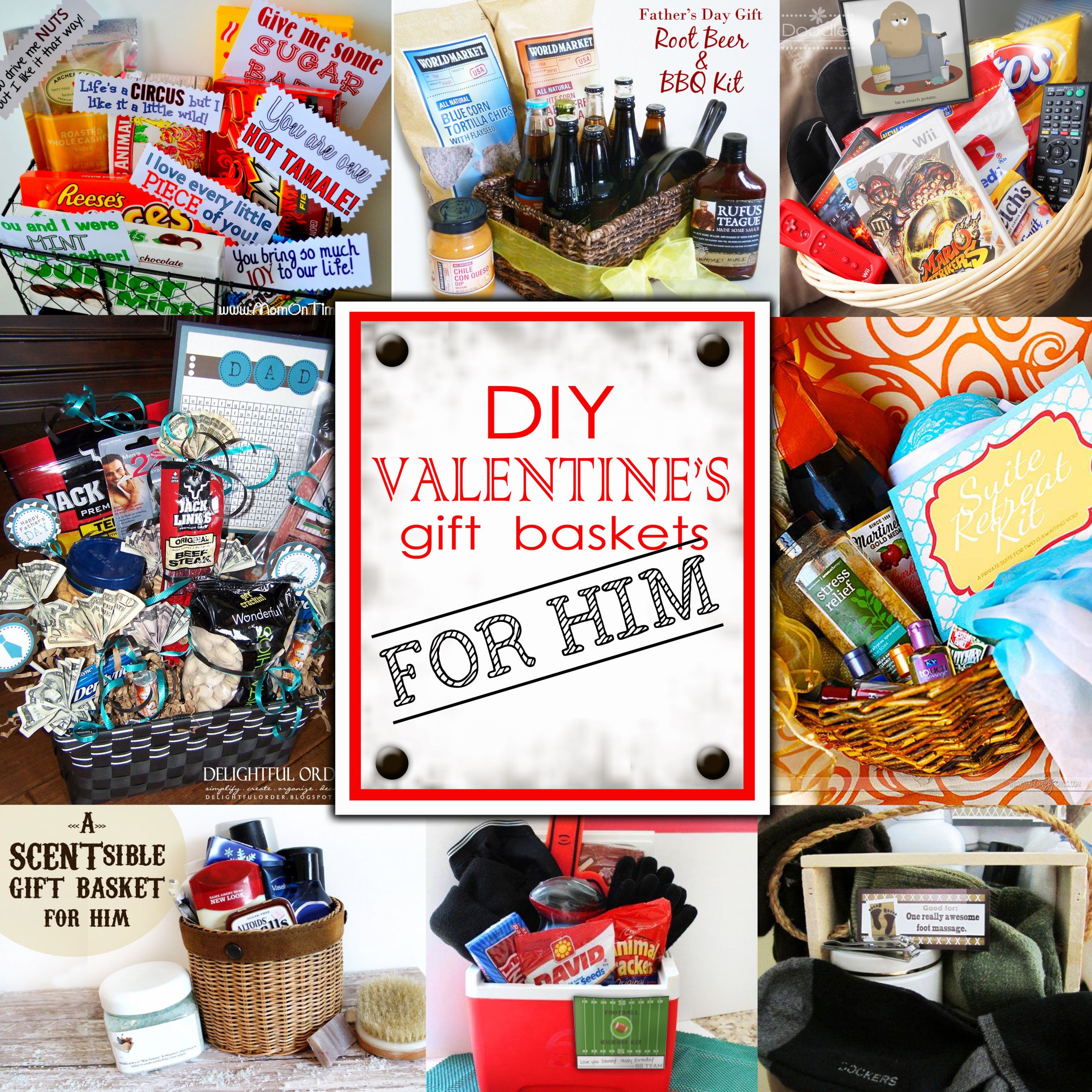 Valentine Day Gift Ideas For Him
 DIY Valentine s Day Gift Baskets For Him Darling Doodles