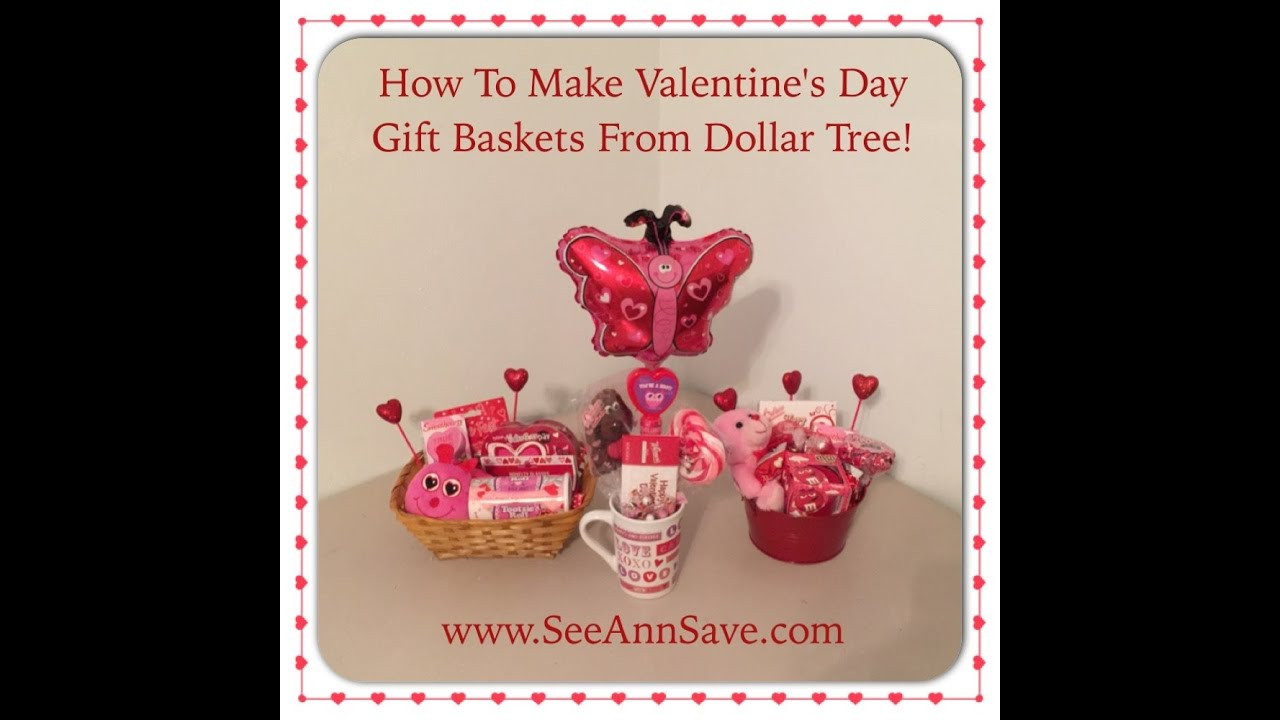 Valentine Gift Baskets Children
 How To Make Valentine s Day Gift Baskets from the Dollar