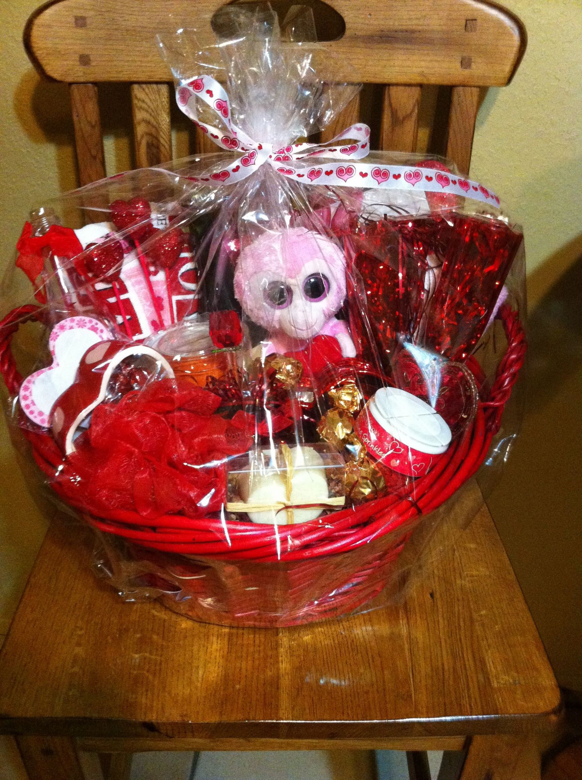 Valentine Gift Baskets Children
 Valentine Basket raffled for CDO Spiritline fundraiser