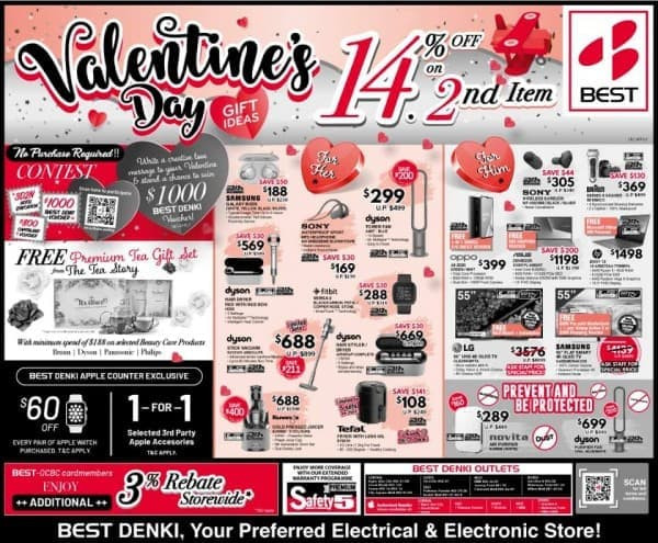Valentine Gift Ideas 2020
 3 Feb 2020 ward BEST Denki Valentines Day Gift Ideas