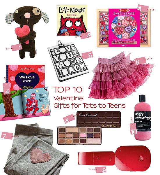 Valentine Gift Ideas For A Teenage Girl
 Top 10 Thursdays Valentine Gifts for Tots to Teens