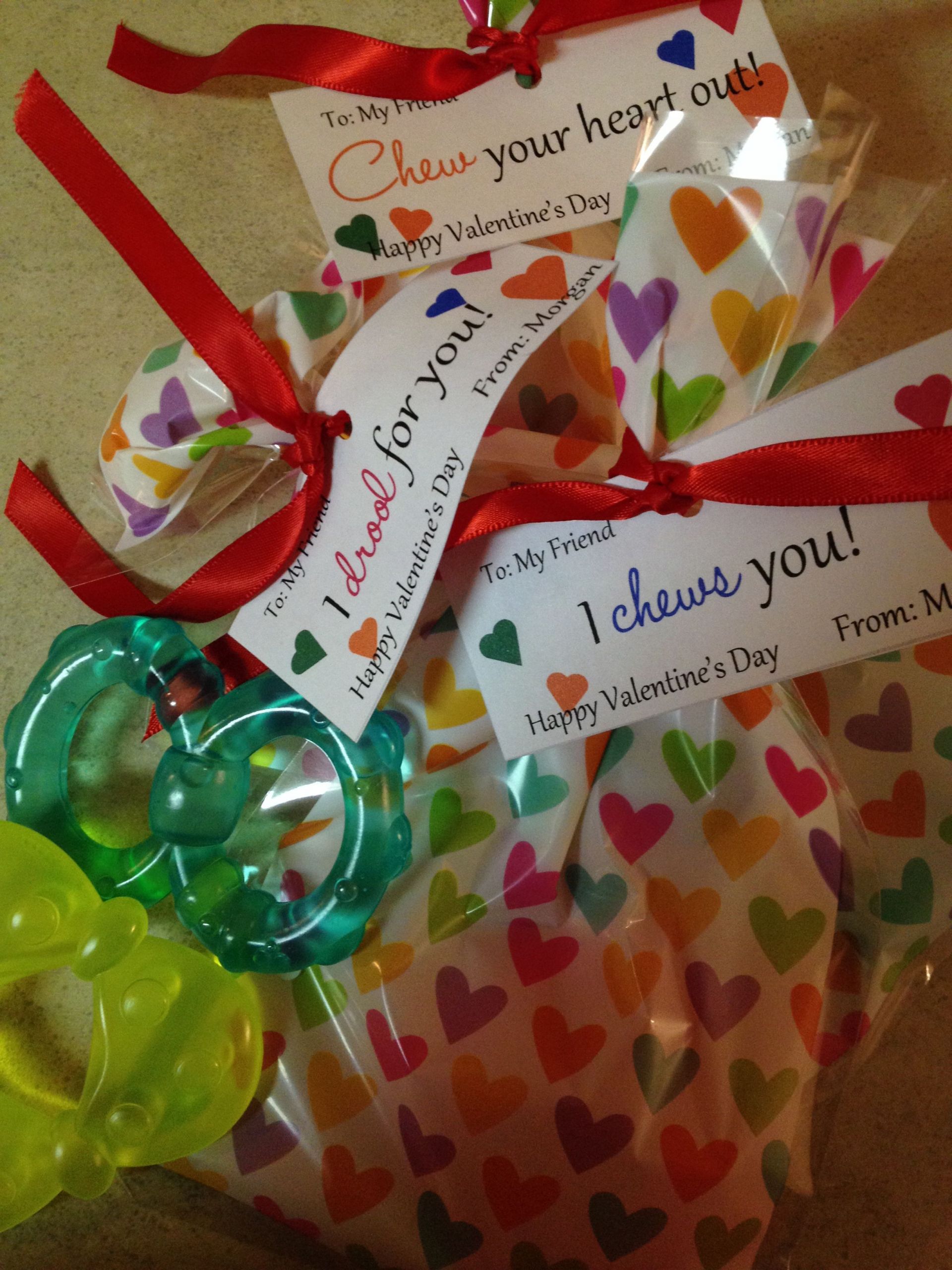 Valentine Gift Ideas For Infants
 Teether Valentines s for infant daycare