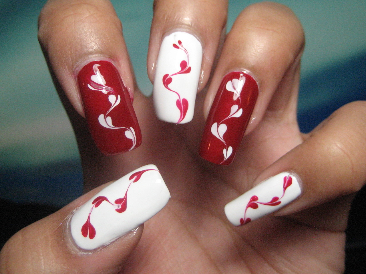 Valentine Nail Designs
 My Simple Little Pleasures NOTD Valentine s Hearts Red