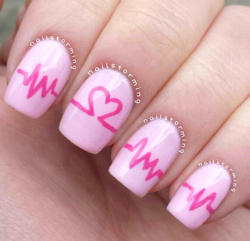 Valentine Nail Designs Pictures
 21 Crazy Cute Valentine s Day NAIL ART IDEAS