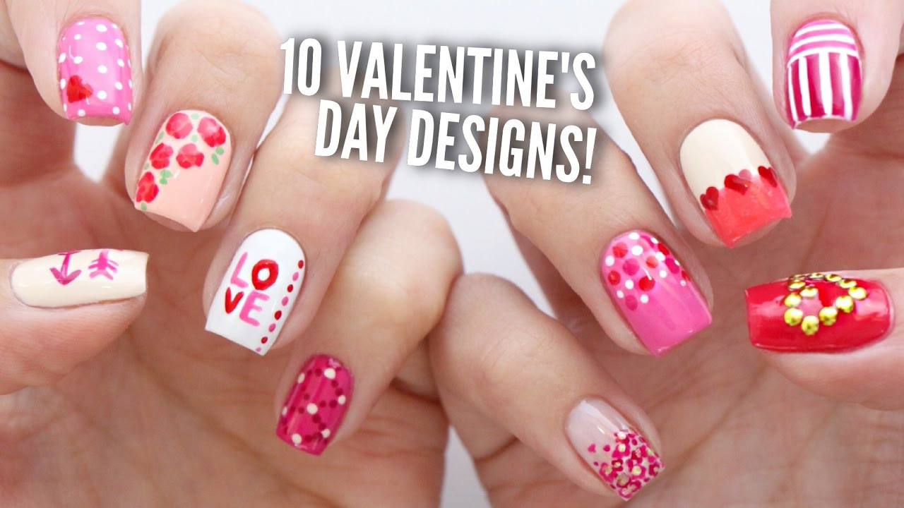 Valentine Nail Designs Pictures
 10 Valentine s Day Nail Art Designs