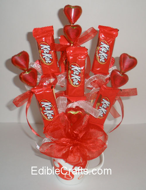Valentine Sweet Gift Ideas
 Valentines t ideas Candy Bouquet DIY from