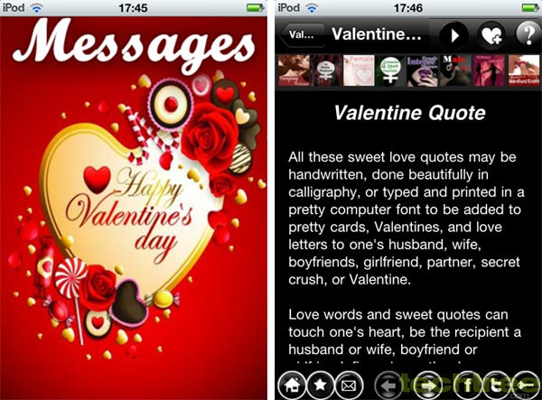 Valentine'S Day Friendship Quotes
 Valentine s Day iPhone Apps