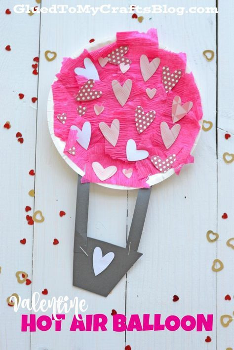 Valentine'S Day Gifts For Kids
 Paper Plate Valentine Hot Air Balloon Kid Craft For