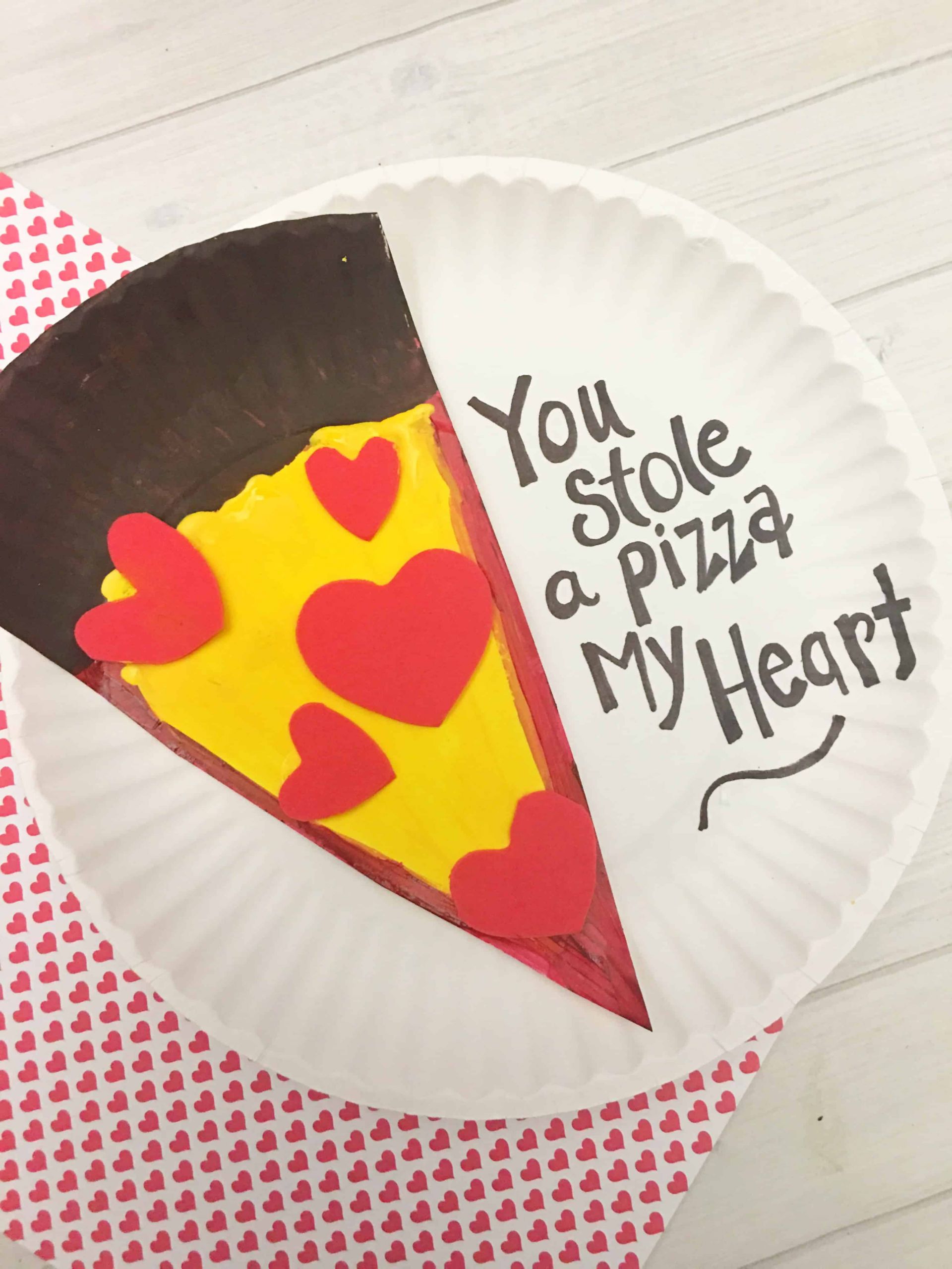 Valentines Art And Craft For Kids
 Valentine s Day Pizza Paper Plate Craft for Kids Tutorial