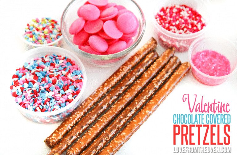 Valentines Chocolate Covered Pretzels
 Chocolate Covered Pretzels • Love From The Oven