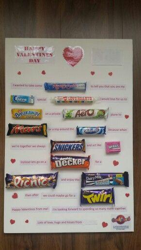 Valentines Day Candy Card
 Valentines day candy card order for just £20