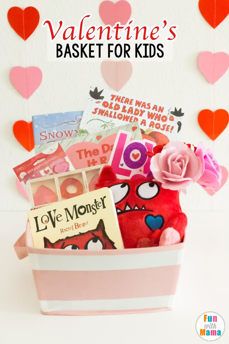 Valentines Day Gift Baskets Kids
 Valentines Basket Valentine s Gifts For Kids Fun with Mama
