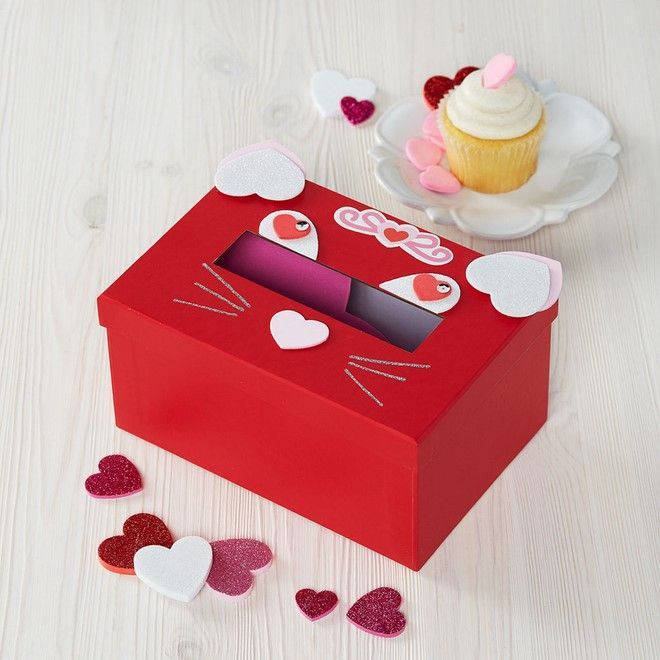 Valentines Gift Box Ideas
 cute valentines day t boxes cat style red hearts