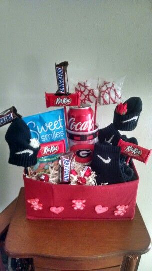 Valentines Gift Ideas For Teen Boyfriend
 Requested Valentine Gift Basket for teenage boy