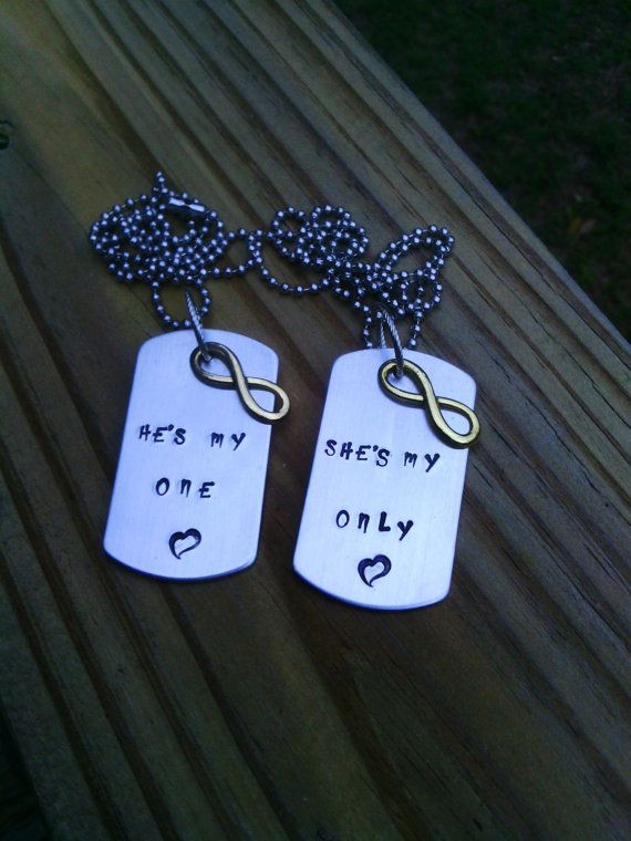Valentines Gift Ideas For Teen Boyfriend
 Hand Stamped Necklace with charm Father s Day by