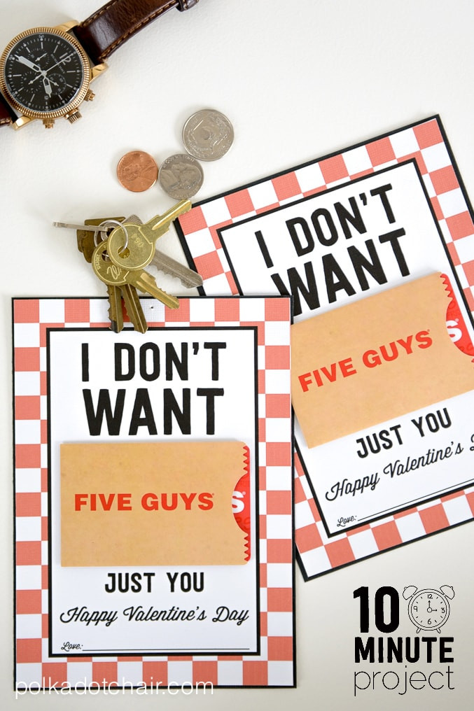 Valentines Guy Gift Ideas
 Valentine Gifts for Him a Free Printable Gift Card Holder
