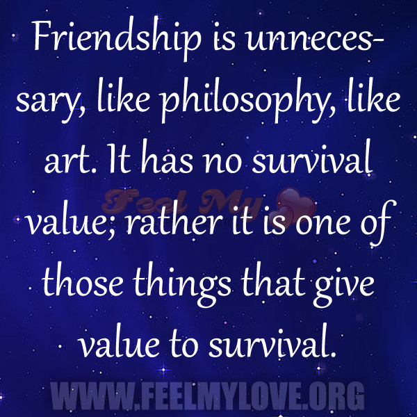 Value Of Friendship Quotes
 Philosophical Quotes Friendship QuotesGram
