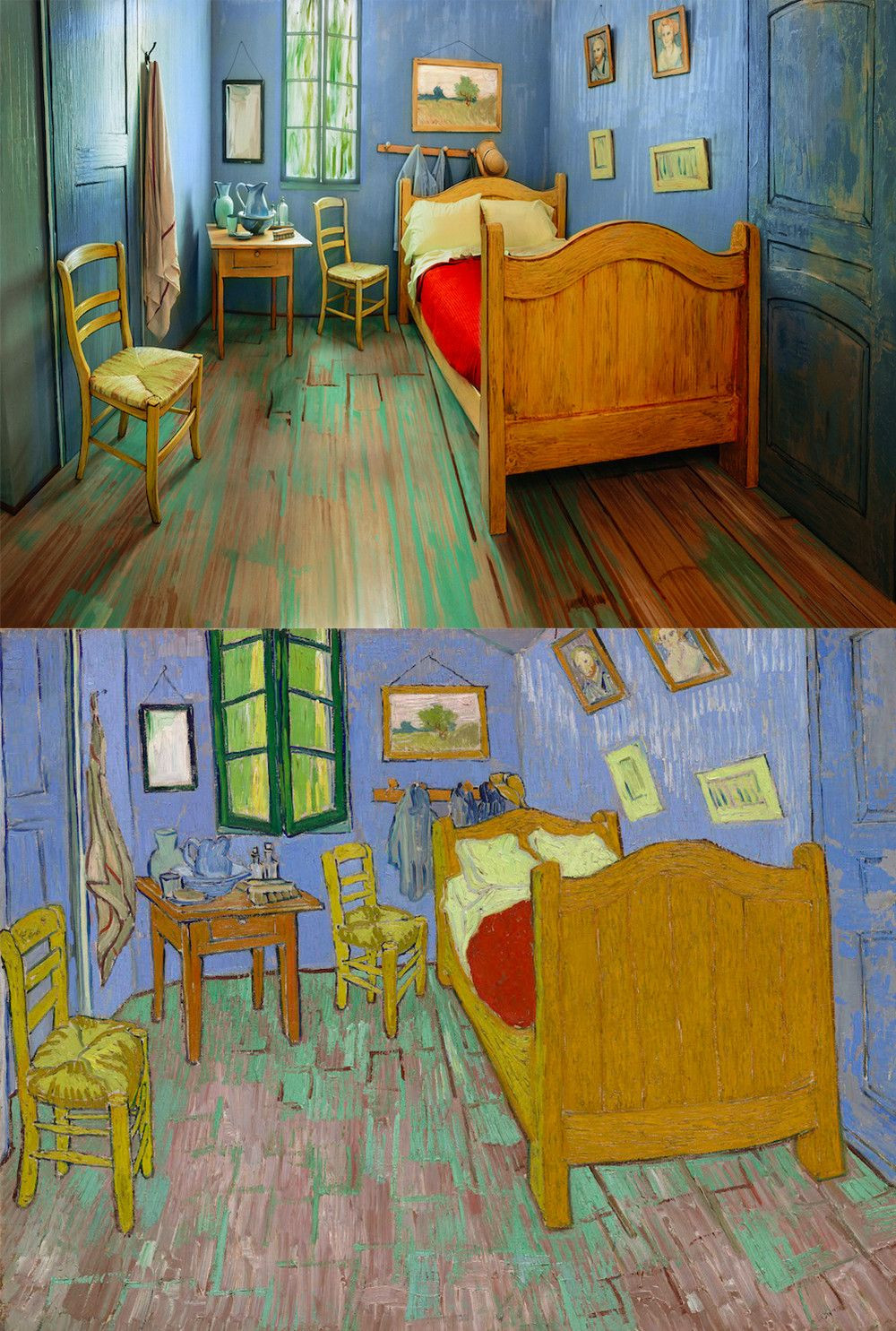 Van Gogh Bedroom Painting
 The Art Institute of Chicago’s clever new bedroom is up