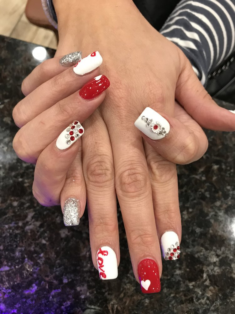 Vday Nail Designs
 Valentines Day Nails 2018 by Tayna Top 3D Nails Yelp