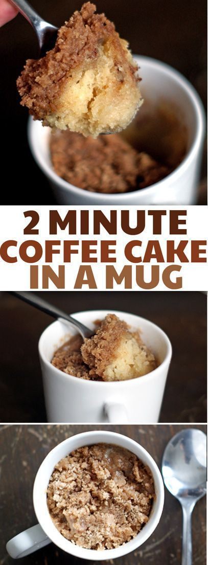 Vegan Cake In A Mug
 2 minute Coffee Cake in a Mug Recipe