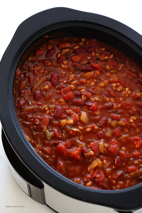 Vegan Chili Recipes Crock Pot
 Slow Cooker Ve arian Chili