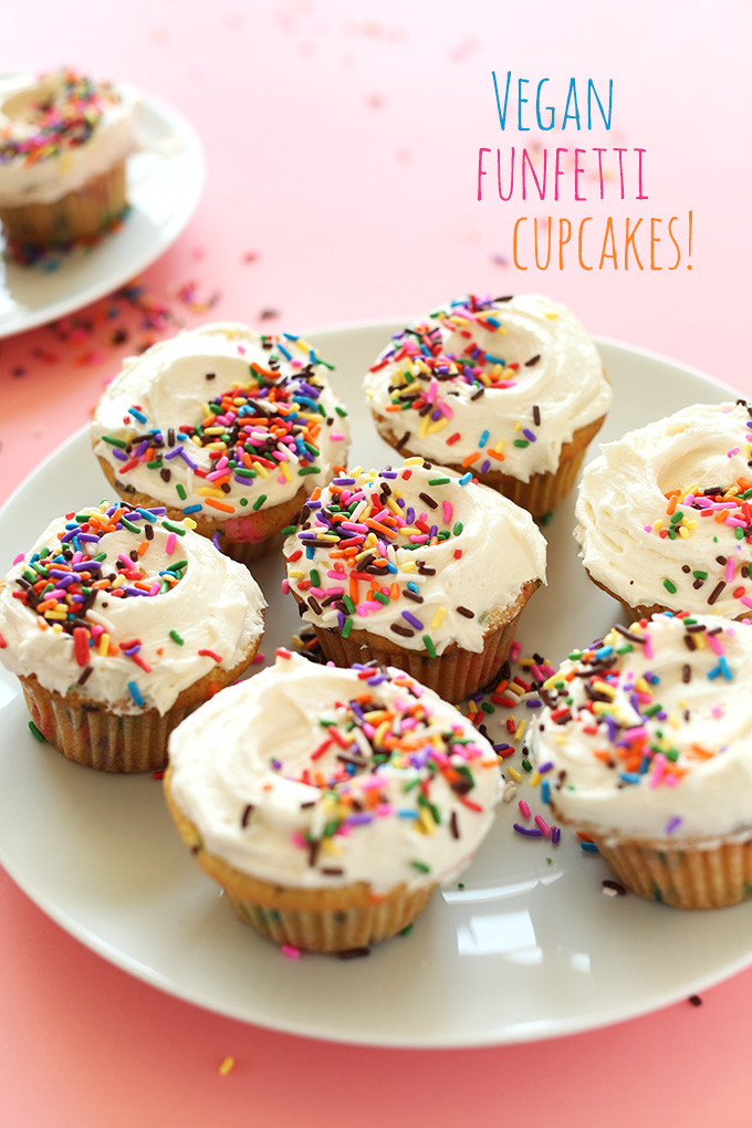 Vegan Recipes Cupcakes
 Vegan Funfetti Cupcakes