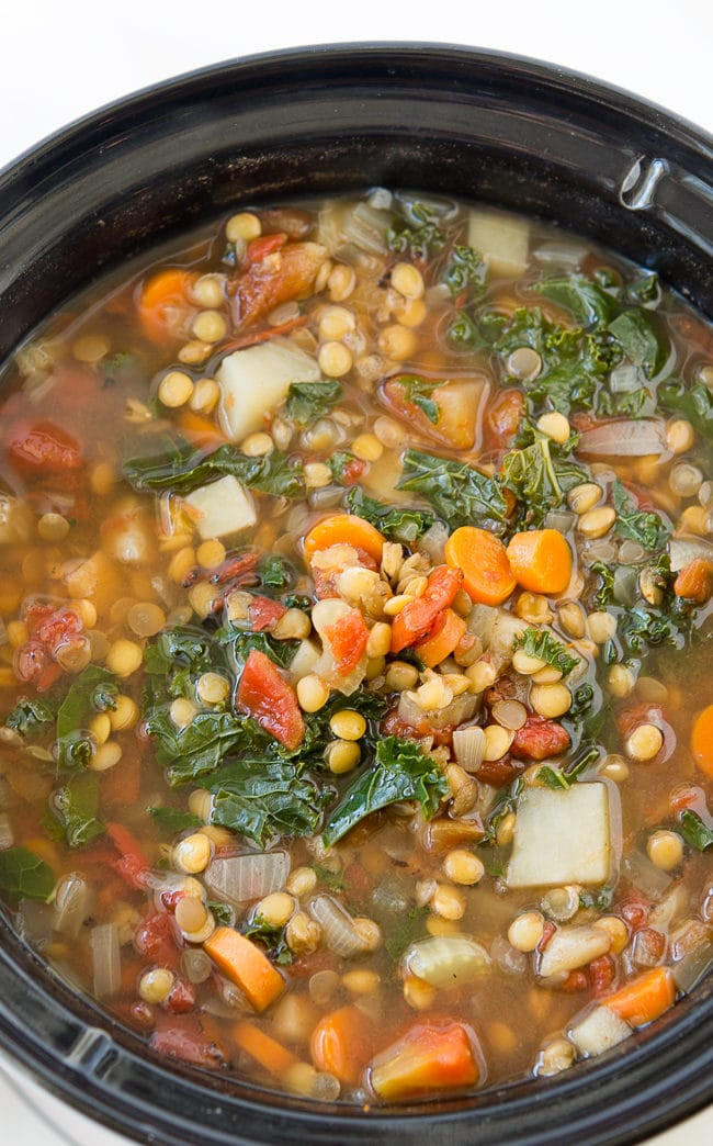 Vegan Vegetable Soup Recipes
 Crock Pot Ve able Lentil Soup