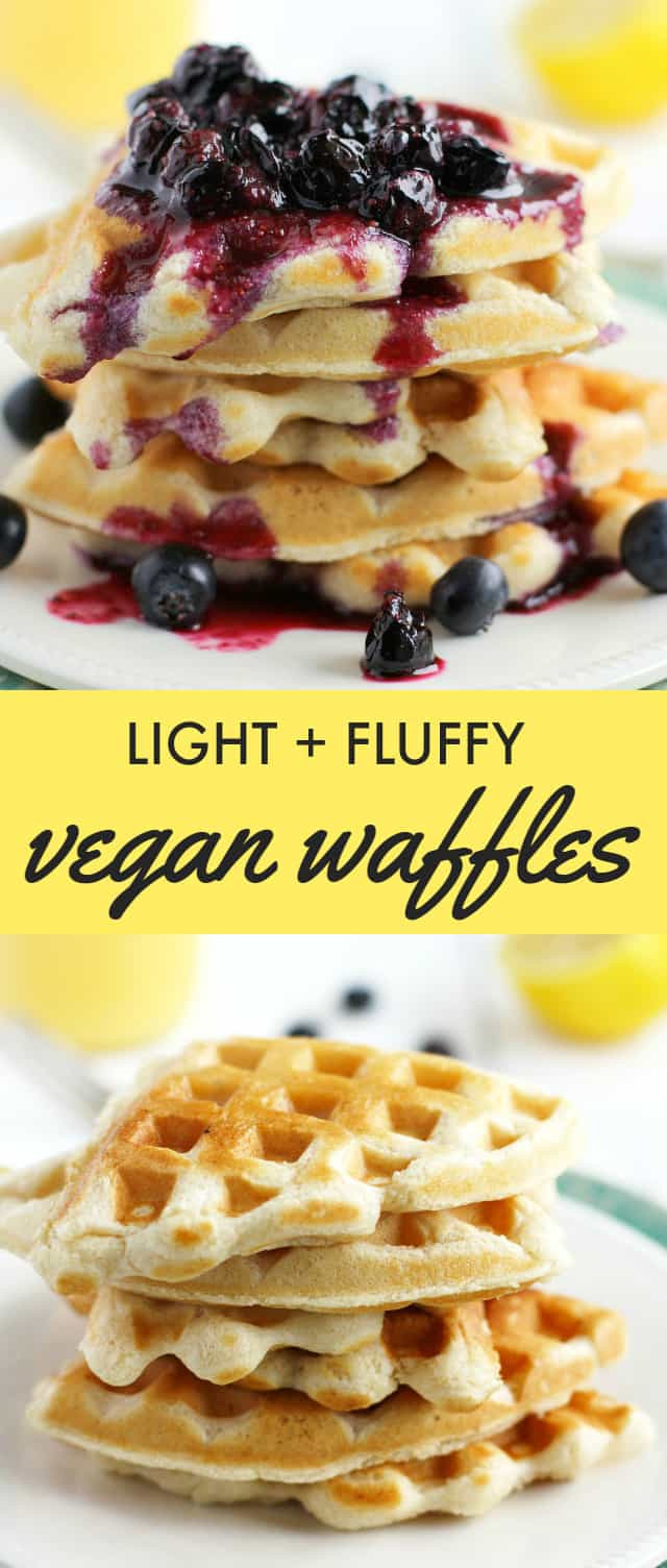 Vegan Waffles Recipe
 Light and Fluffy Vegan Waffles with Blueberry Sauce The