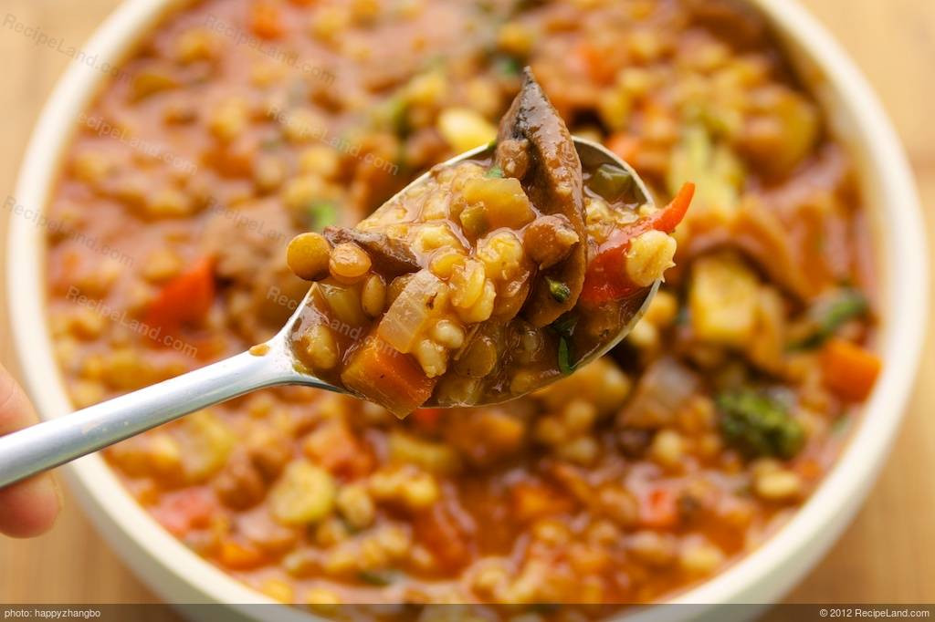 Vegetarian Barley Recipes
 Ve able Barley Stew with Lentils Recipe