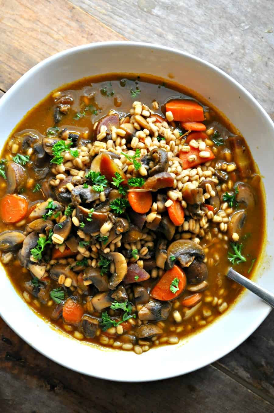Vegetarian Barley Recipes
 Vegan Roasted Garlic Mushroom and Barley Stew Rabbit and