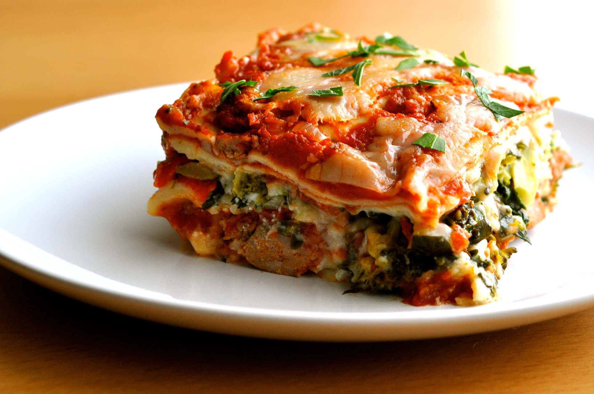 Vegetarian Lasagna Recipe
 Roasted Ve able Lasagna