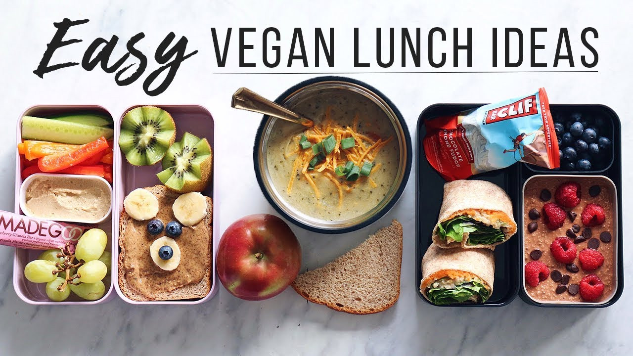 Vegetarian Lunch Recipes For Kids
 Easy Vegan Lunch Ideas for School Work & Kids