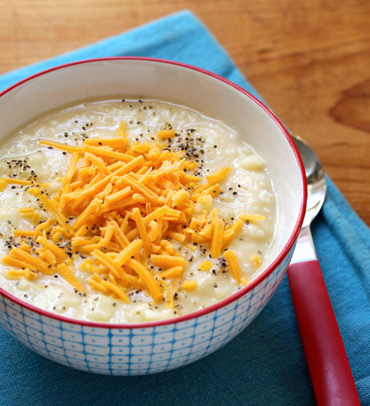Vegetarian Potato Cheese Soup
 The Perfect Pantry Leftover mashed potato cheese soup