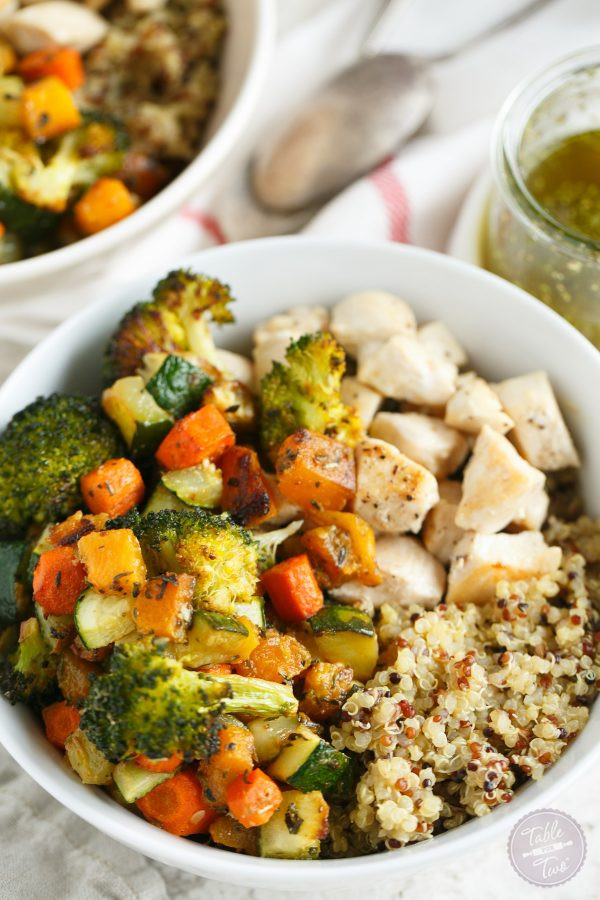 Vegetarian Quinoa Bowl Recipes
 Quinoa Bowls with Roasted Ve ables and Chicken Table