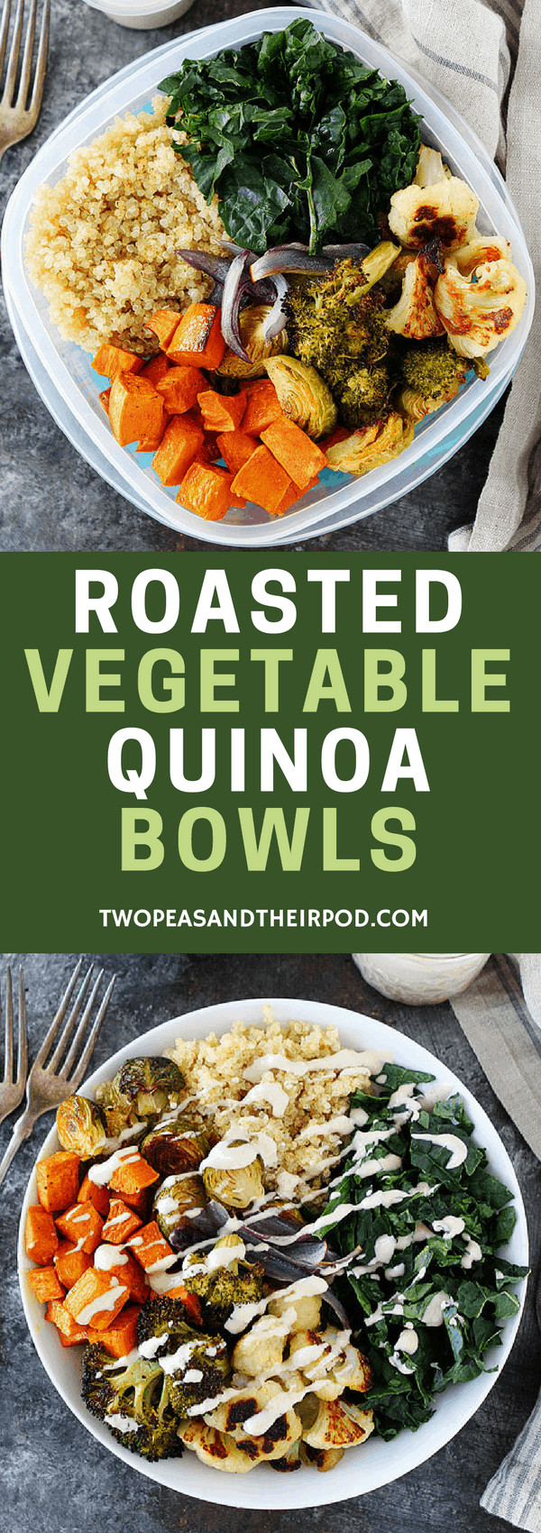 Vegetarian Quinoa Bowl Recipes
 Roasted Ve able Quinoa Bowls