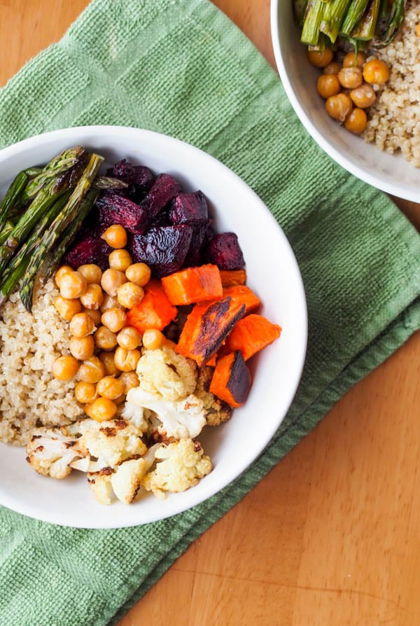 Vegetarian Quinoa Bowl Recipes
 Vegan Quinoa Bowl with Roasted Veggies and Avocado Sauce GF