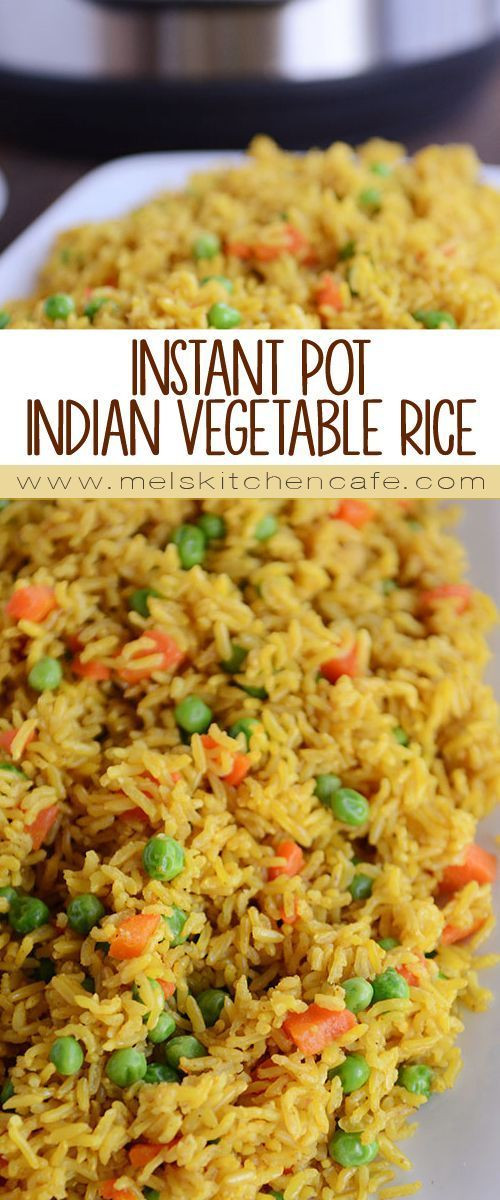 Vegetarian Rice Recipes Main Dish
 Instant Pot Pressure Cooker Indian Ve able Rice
