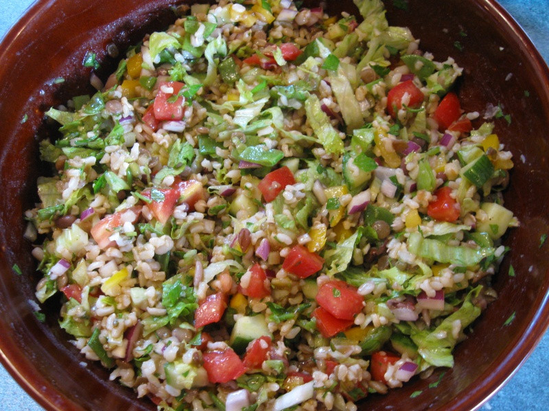 Vegetarian Rice Recipes Main Dish
 A FESTIVE SPROUTED THREE BEAN VEGETABLE RICE SALAD GLUTEN