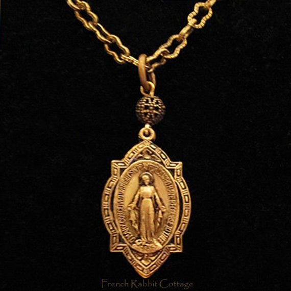 Virgin Mary Necklace
 VIRGIN MARY NECKLACE Pendant Immaculate by