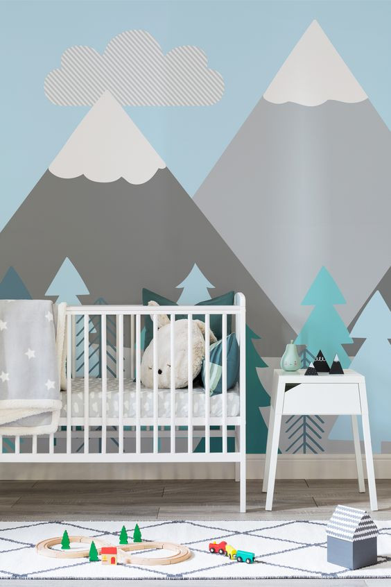 Wall Decorations For Baby Boy Room
 Nursery Wallpaper Ideas Perfect For Your New Baby