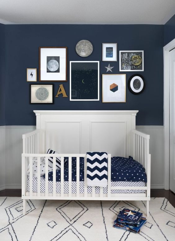 Wall Decorations For Baby Boy Room
 Dormitorios en gris para bebés