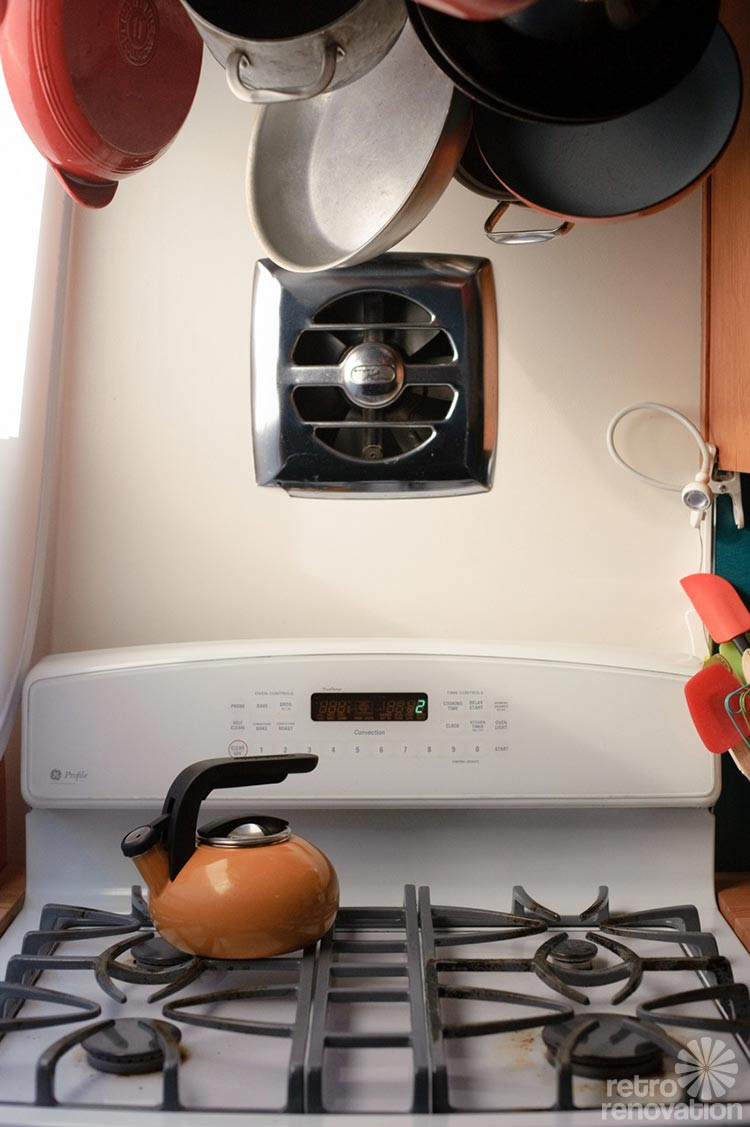 Wall Mount Kitchen Exhaust Fan
 Sarah s "super economical" retro kitchen remodel featuring
