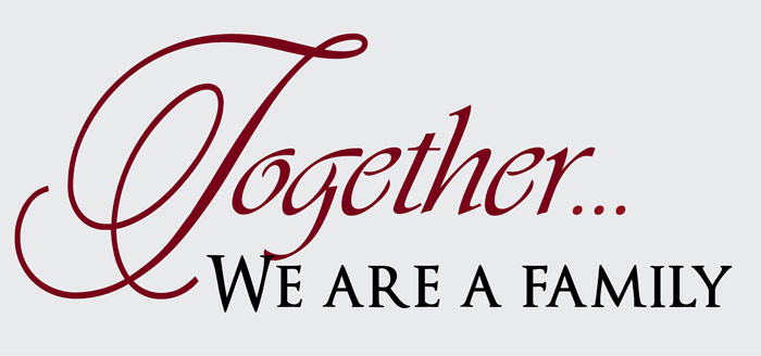 We Are Family Quote
 Family Wall Art