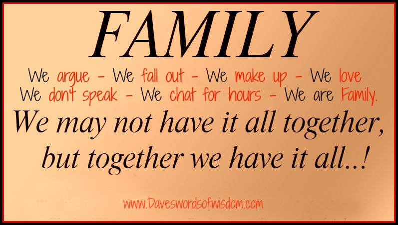 We Are Family Quote
 We Are Family Quotes QuotesGram