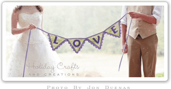 Wedding Banners DIY
 DIY Wedding Decorations Easy To Sew Banner