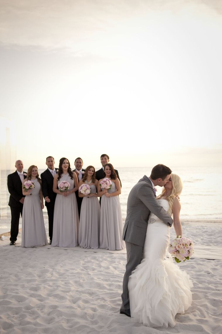 Wedding Beach Party Ideas
 A Glamorous Silver & Blush Beach Wedding