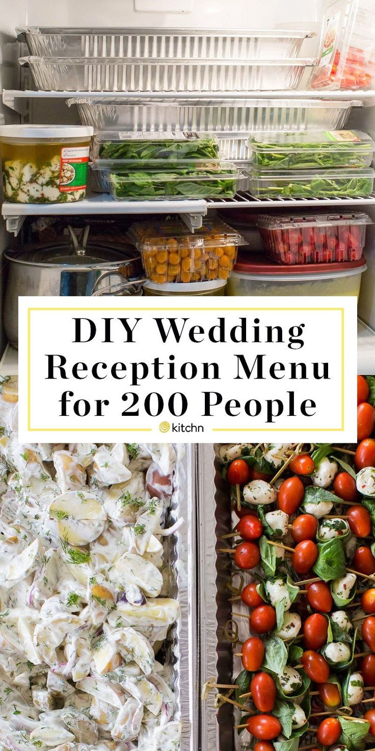 Wedding Buffet Menu Ideas DIY
 A DIY Wedding Reception for 200 The Menu With Planning